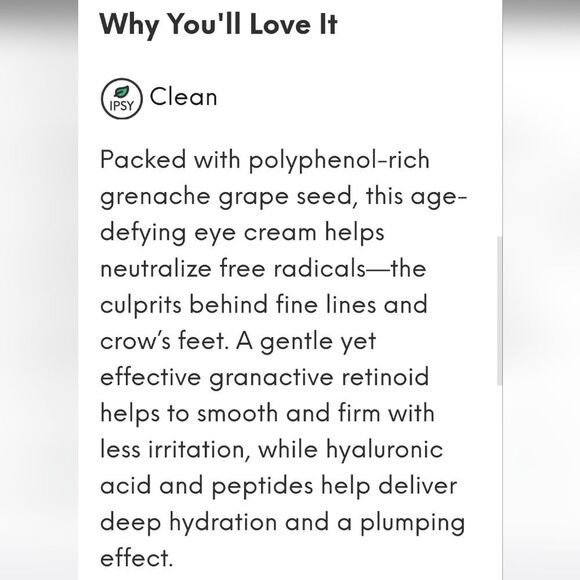 VOLITION BEAUTY Grenache Retinol Eye Cream 15.0 ml NEW - Picture 6 of 13